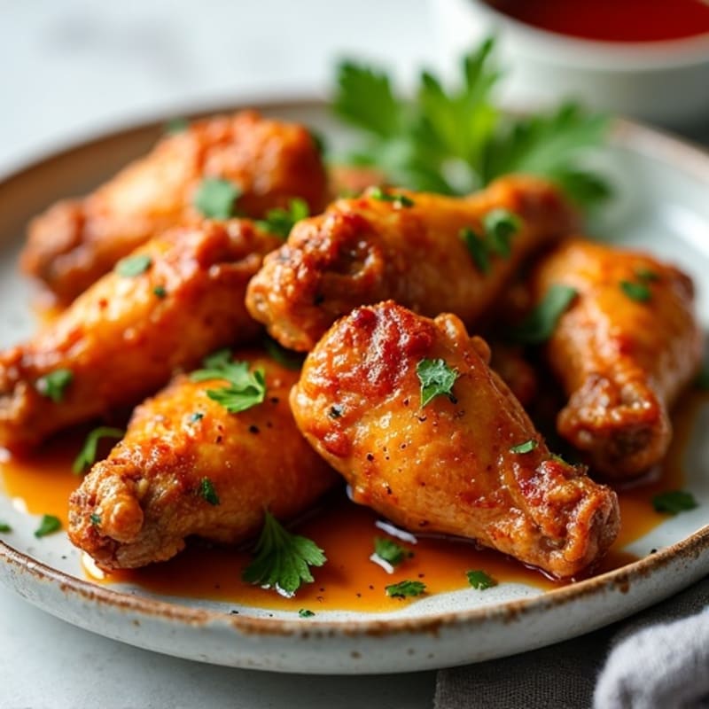 Crispy Baked Honey-Garlic Chicken Wings