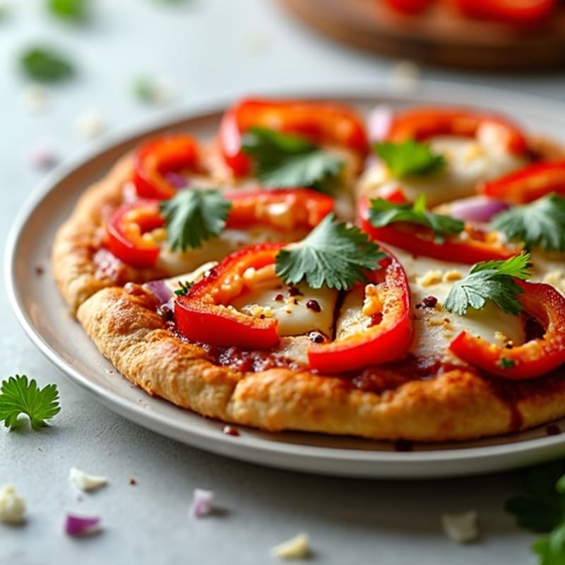 Healthy High-Protein BBQ Chicken Pizza