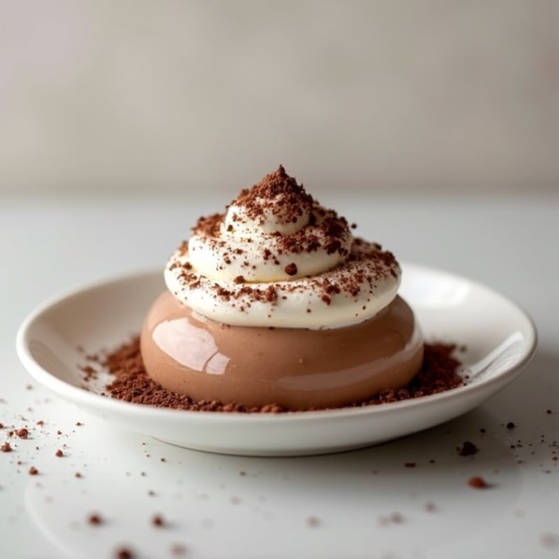 High-Protein Yogurt Mousse with Chocolate Protein Powder