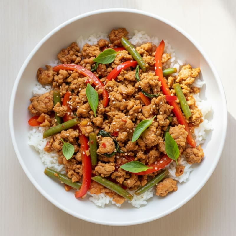 Spicy Thai Turkey & Basil Bowl