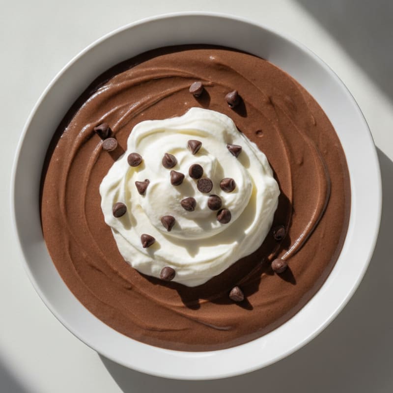 Silky Chocolate Protein Pudding with Greek Yogurt