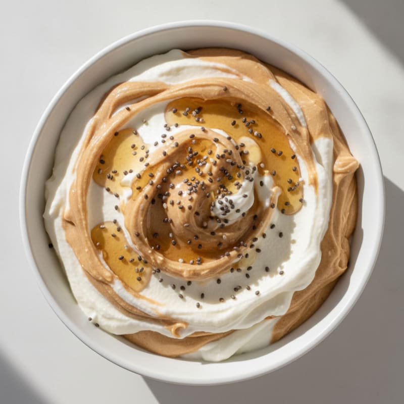 Greek Yogurt Protein Mousse with Almond Butter