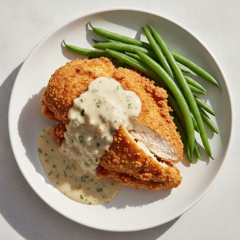 Buttermilk Fried Chicken with Creamy Gravy