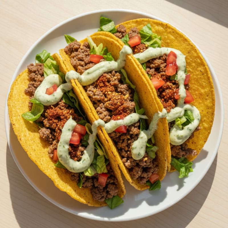 Beef Dorito Tacos with Zesty Ranch