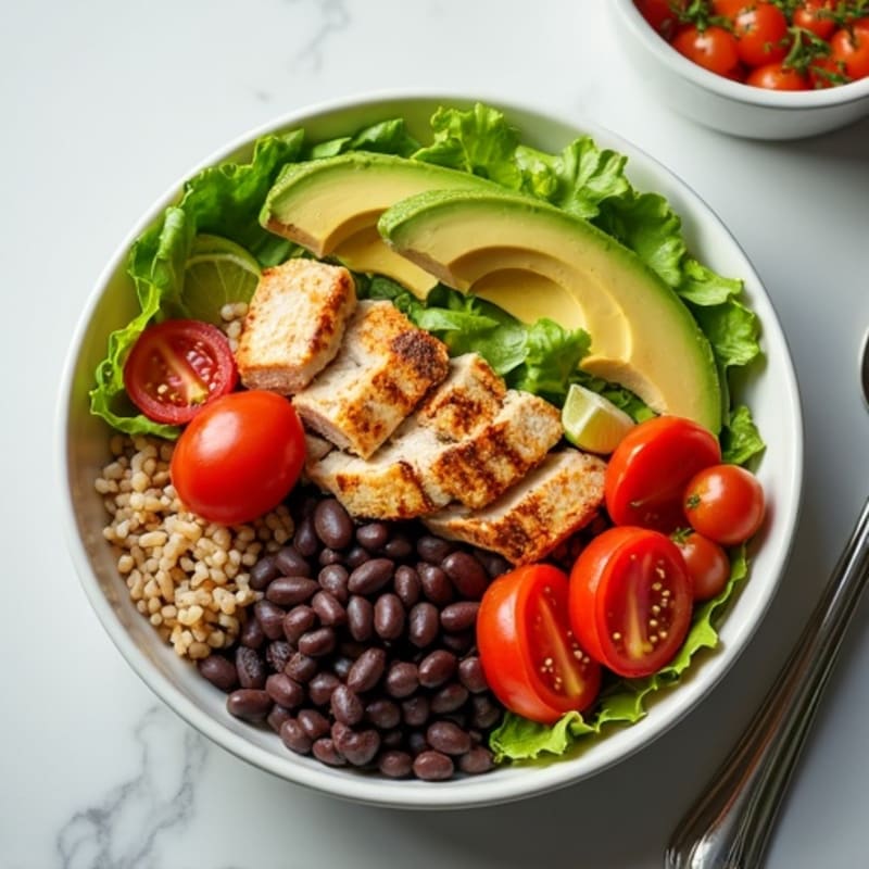 Fresh Black Bean Burrito Bowl