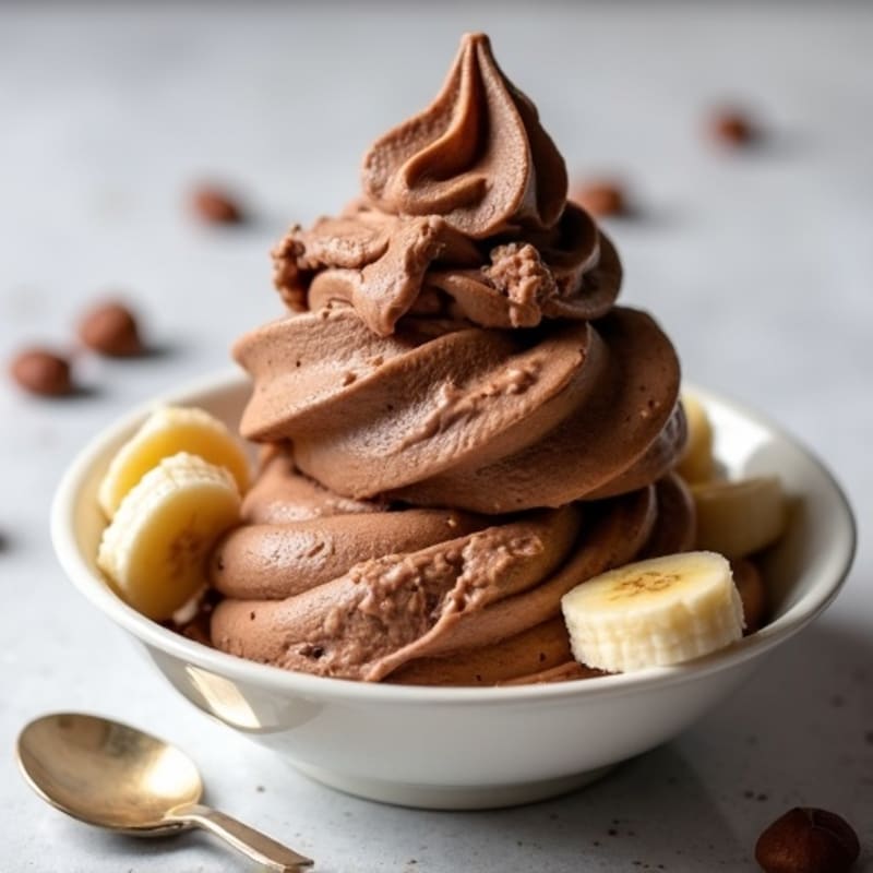 Creamy Protein-Packed Chocolate Nice Cream
