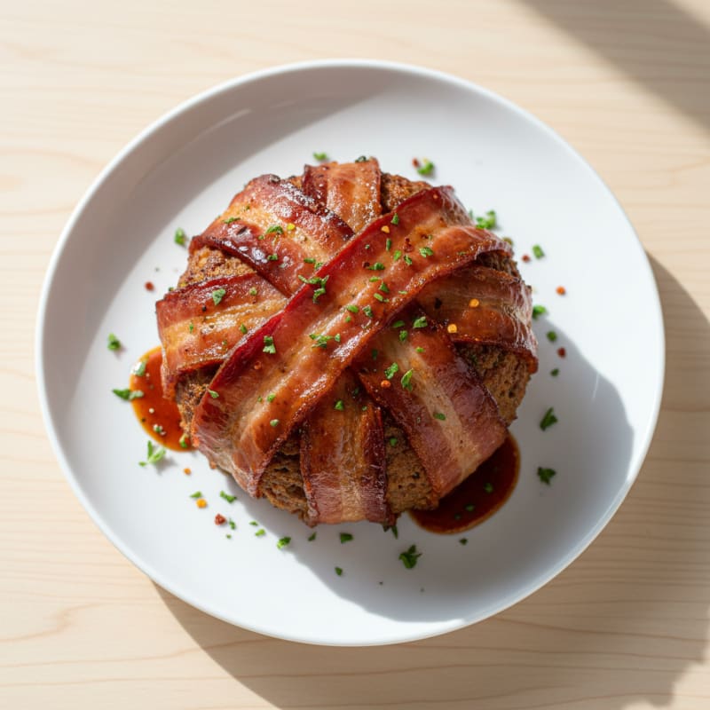 Smoky BBQ Bacon-Wrapped Meatloaf