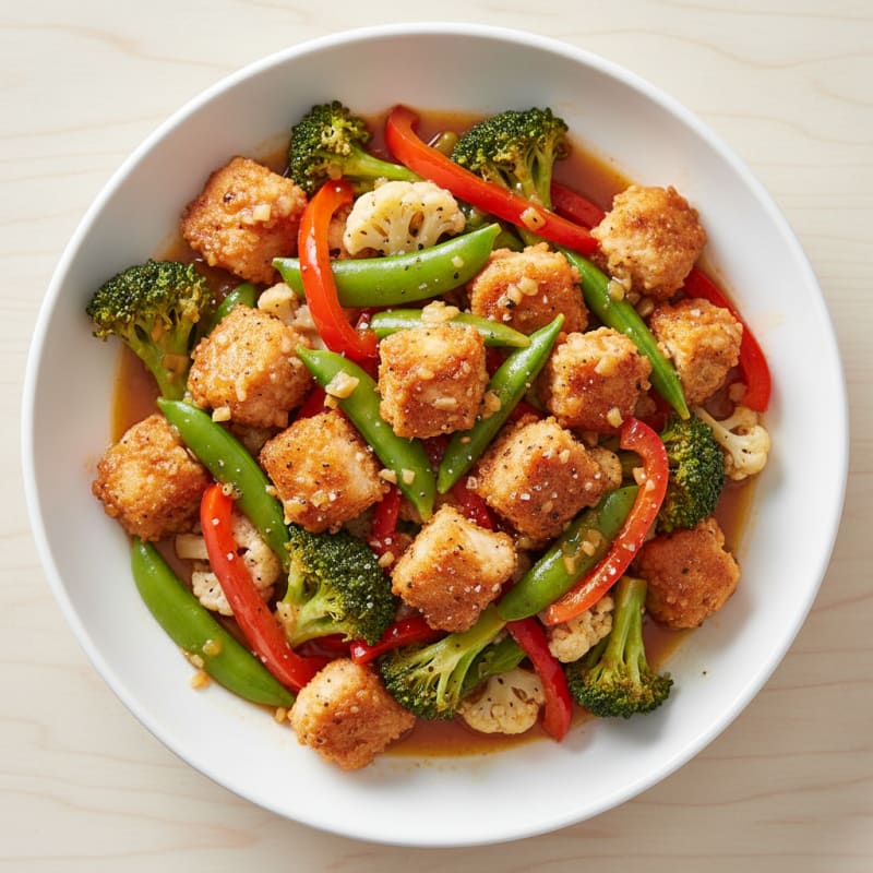 Crispy Sweet and Sour Chicken Stir-Fry