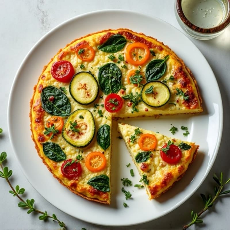 Herb-Roasted Vegetable and Goat Cheese Frittata