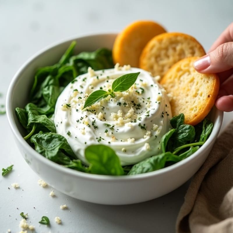 Creamy Greek Yogurt Spinach Artichoke Dip