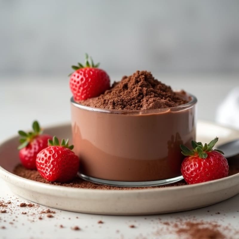 Protein Chocolate Pudding with Chia and Whey