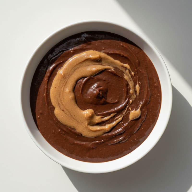Silky Chocolate Protein Pudding with Almond Butter