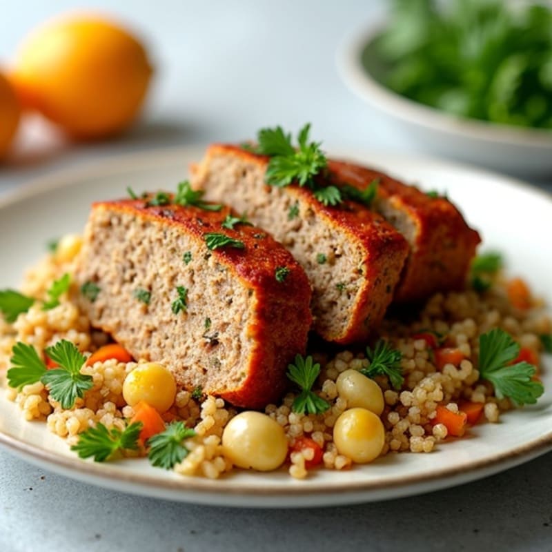 Herb-Seasoned Turkey Quinoa Meatloaf