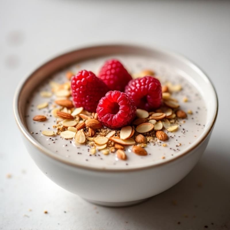 Vanilla-Almond Chia Seed Pudding Bowl