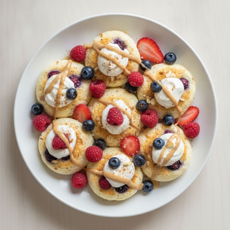 Fluffy Berry Egg White Bites