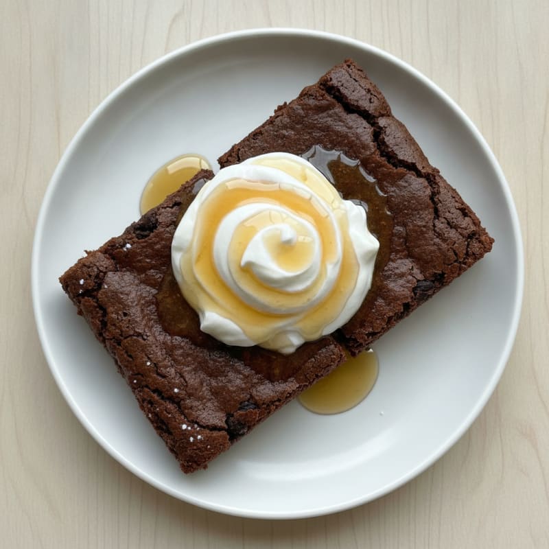 Protein Bean Brownie with Greek Yogurt