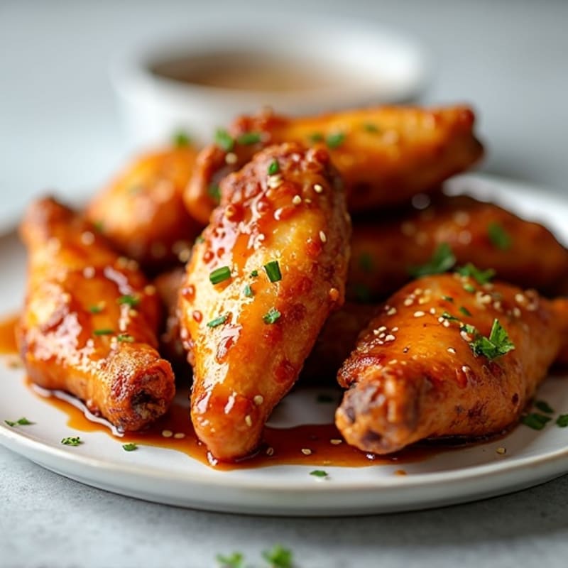Crispy Baked Honey-Garlic Chicken Wings