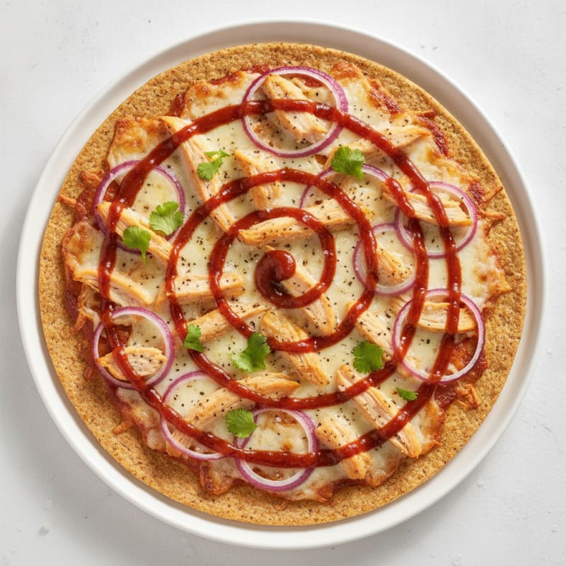 BBQ Chicken Pizza with Red Onion