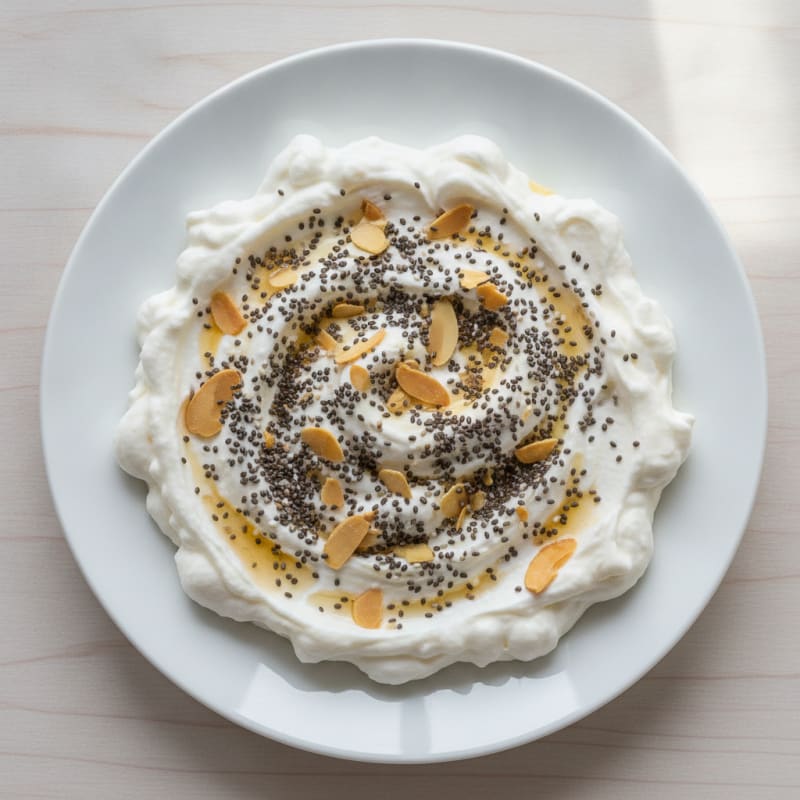 Creamy Vanilla Protein Yogurt with Chia Seeds