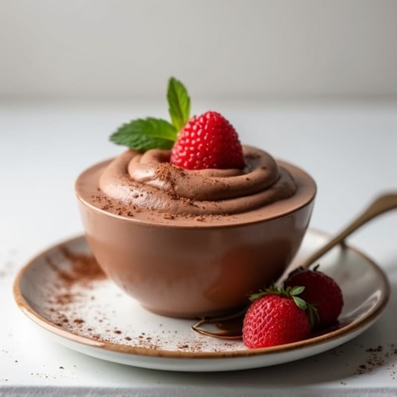 Silky Chocolate Protein Pudding with Greek Yogurt