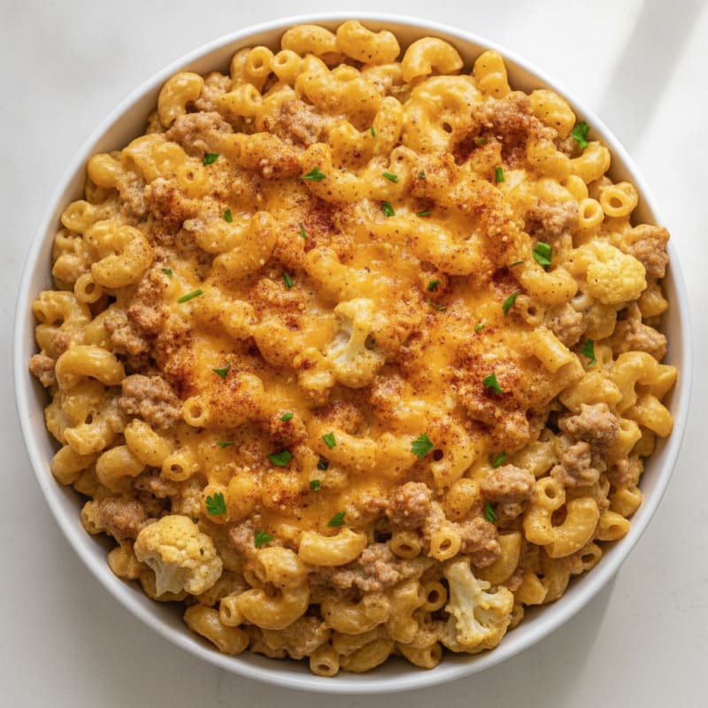 High-Protein Baked Macaroni and Cheese
