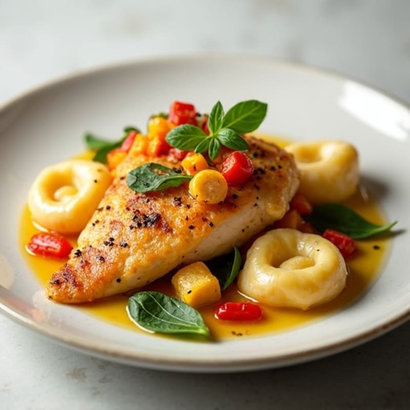 Lean Chicken and Roasted Vegetable Cheese Tortellini