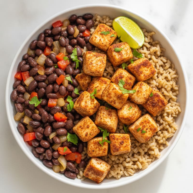 Chicken Burrito Bowl with Black Beans