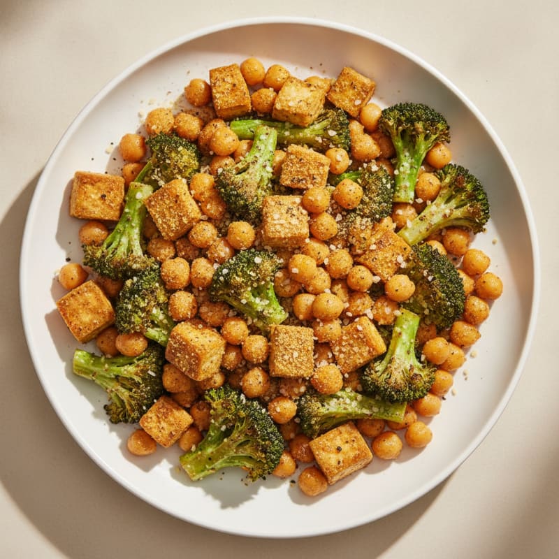 Roasted Vegetable and Chickpea Bowl
