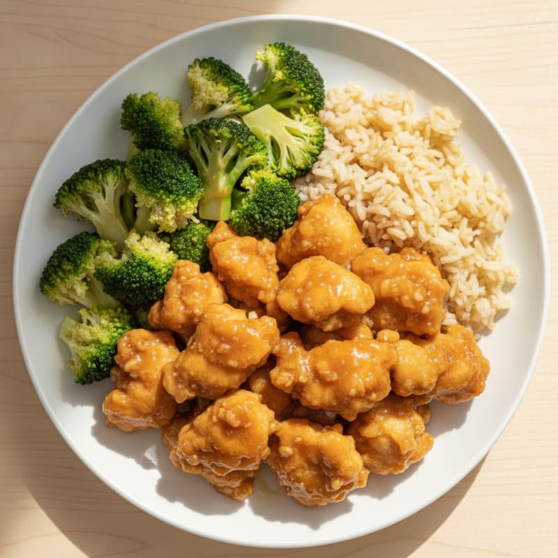 General Tso's Chicken with Broccoli