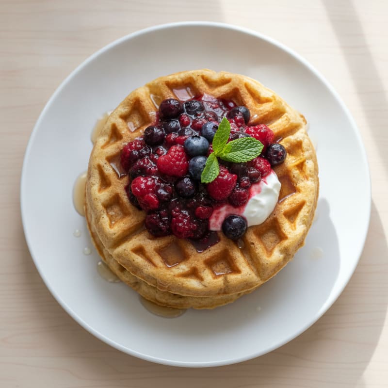 Sweet Vanilla Protein Waffles