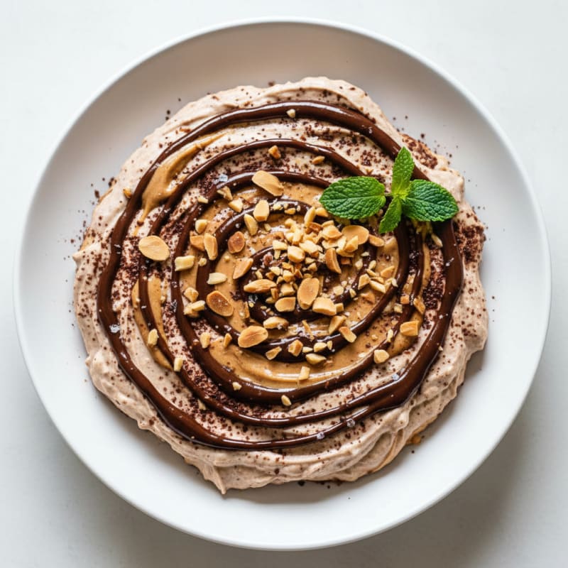 Greek Yogurt Protein Mousse with Cocoa and Almond Butter