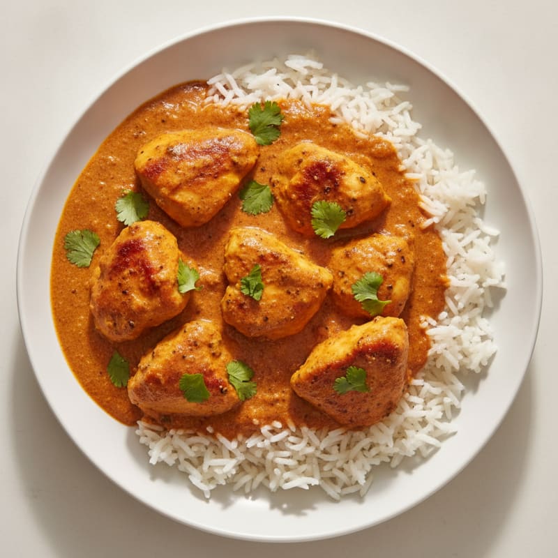 Spiced Butter Chicken with Basmati Rice