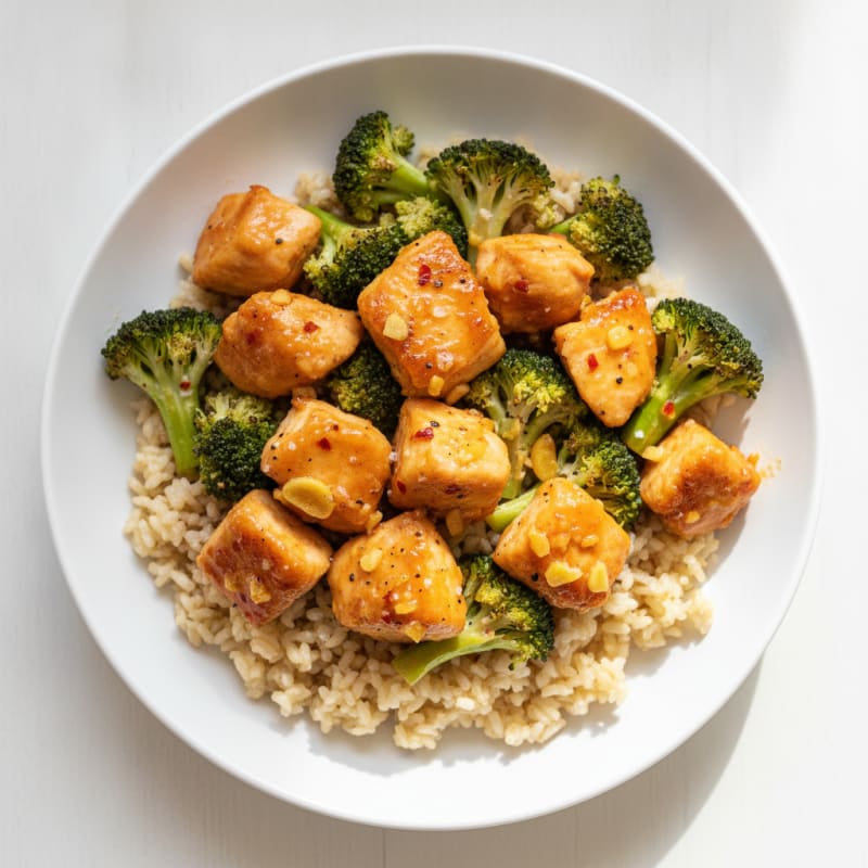 Baked Orange Chicken and Broccoli