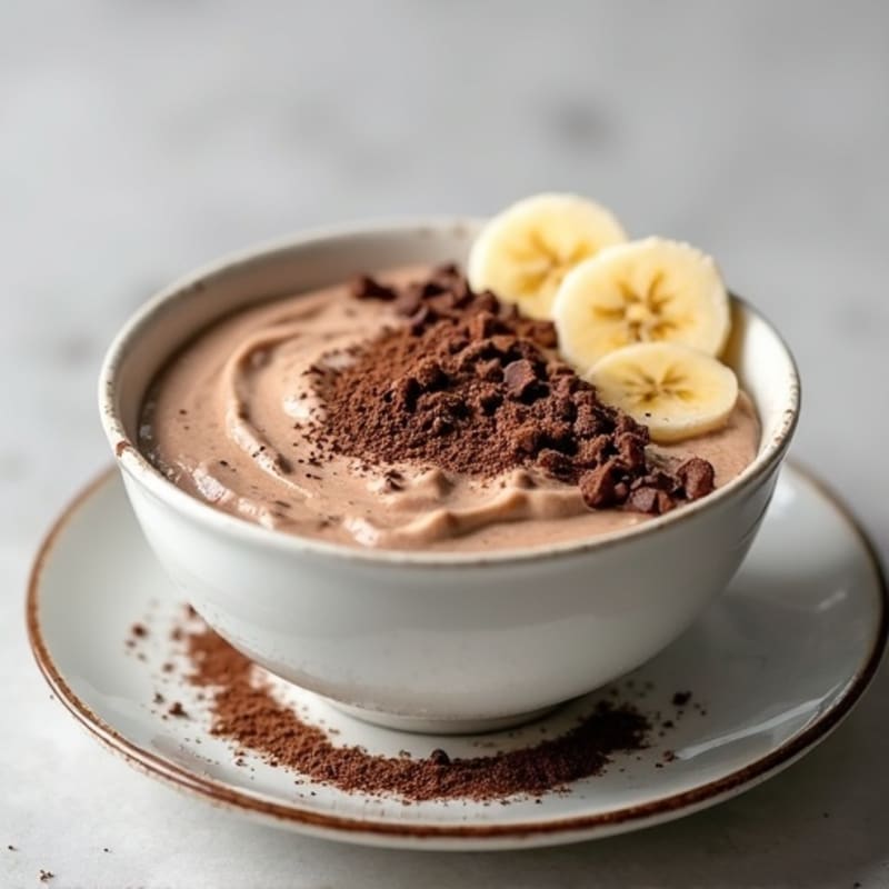 Creamy Greek Yogurt Chocolate Protein Bowl