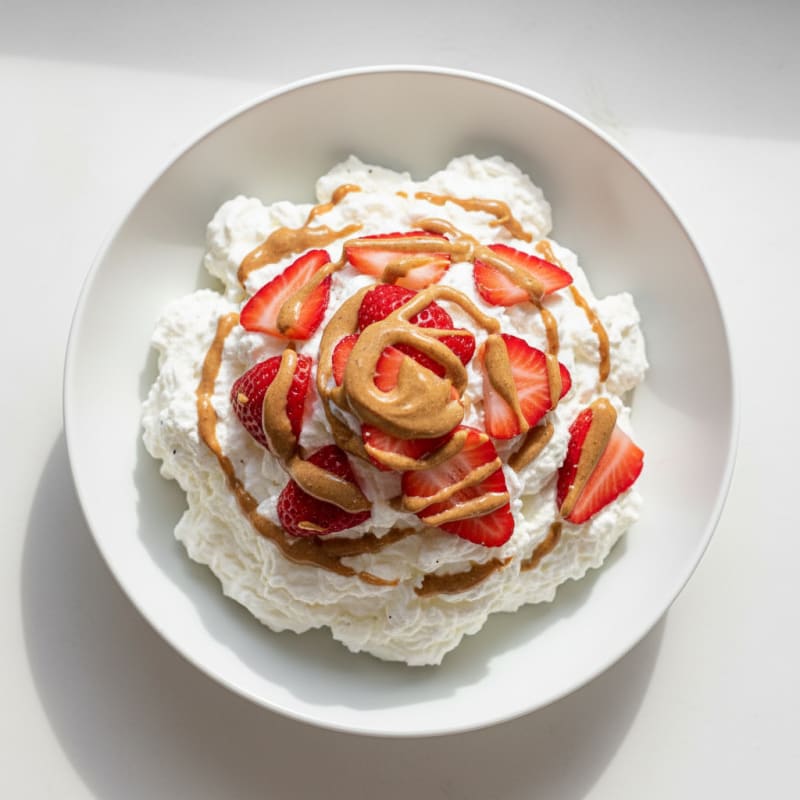 Silky Greek Yogurt Protein Mousse with Berries