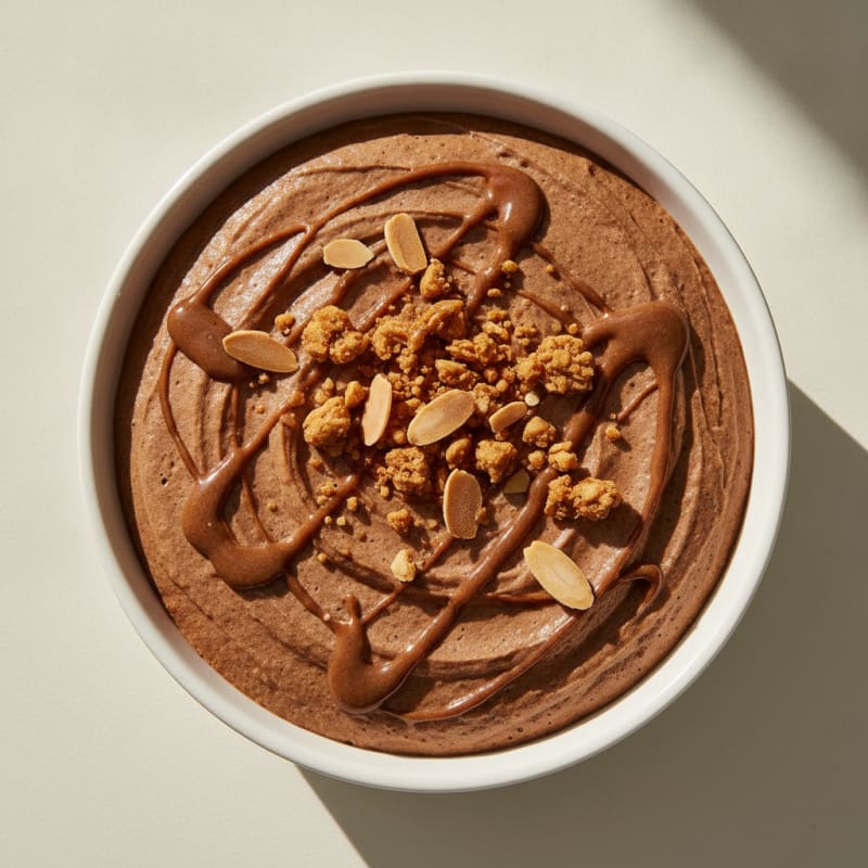 Chocolate Protein Mousse with Silken Tofu and Almond Butter
