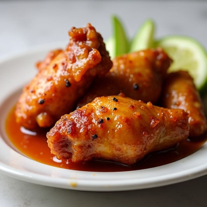 Crispy Baked Honey-Garlic Chicken Wings