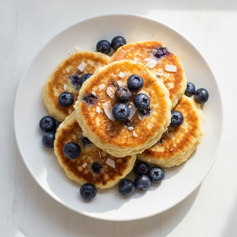 Fluffy Cottage Cheese Pancakes