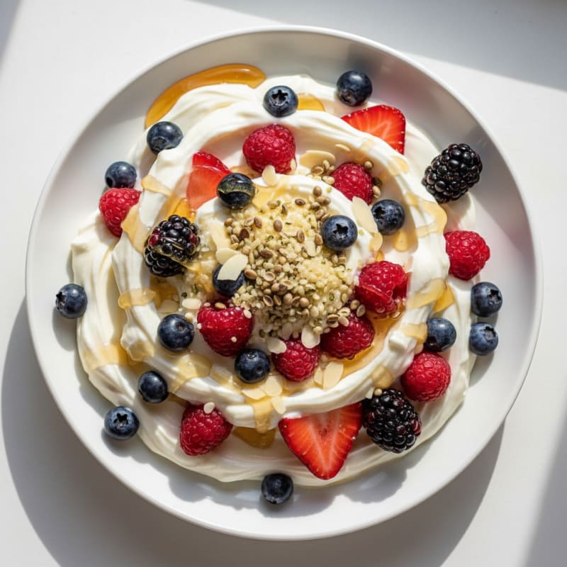 Creamy Greek Yogurt Protein Parfait with Mixed Berries
