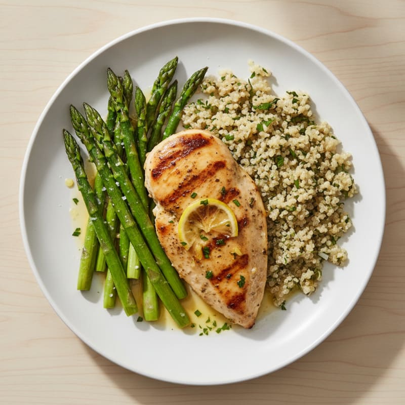 Lemon Herb Chicken with Roasted Asparagus
