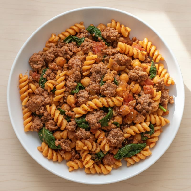 Hearty Ground Beef Pasta Skillet