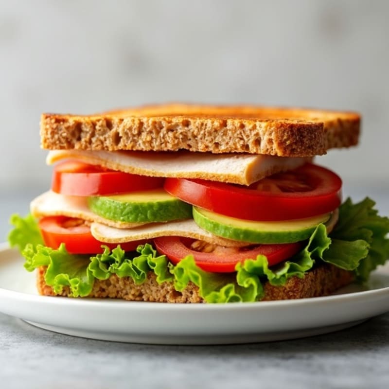 Crispy Lean Turkey Club Sandwich