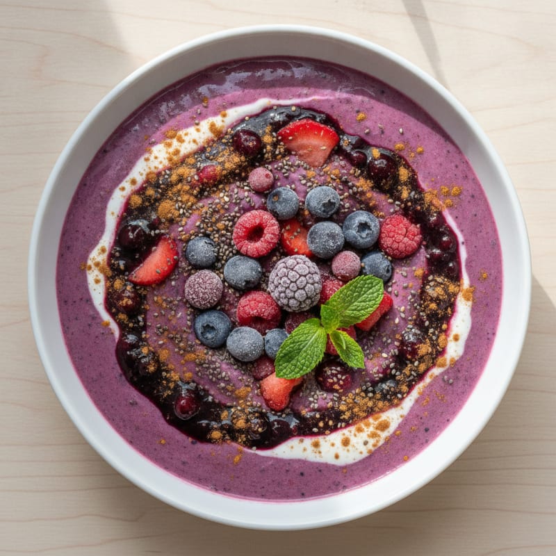 Mixed Berry Breakfast Smoothie