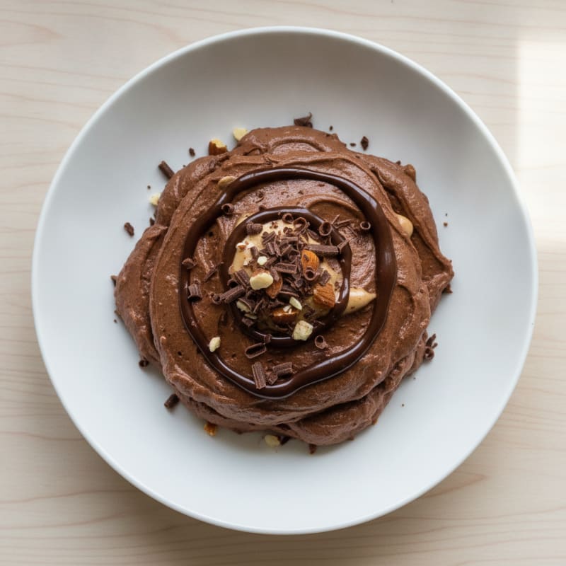 Chocolate Protein Mousse with Silken Tofu and Almond Butter