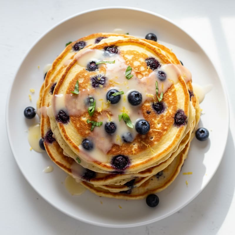 Blueberry Lemon Ricotta Pancakes