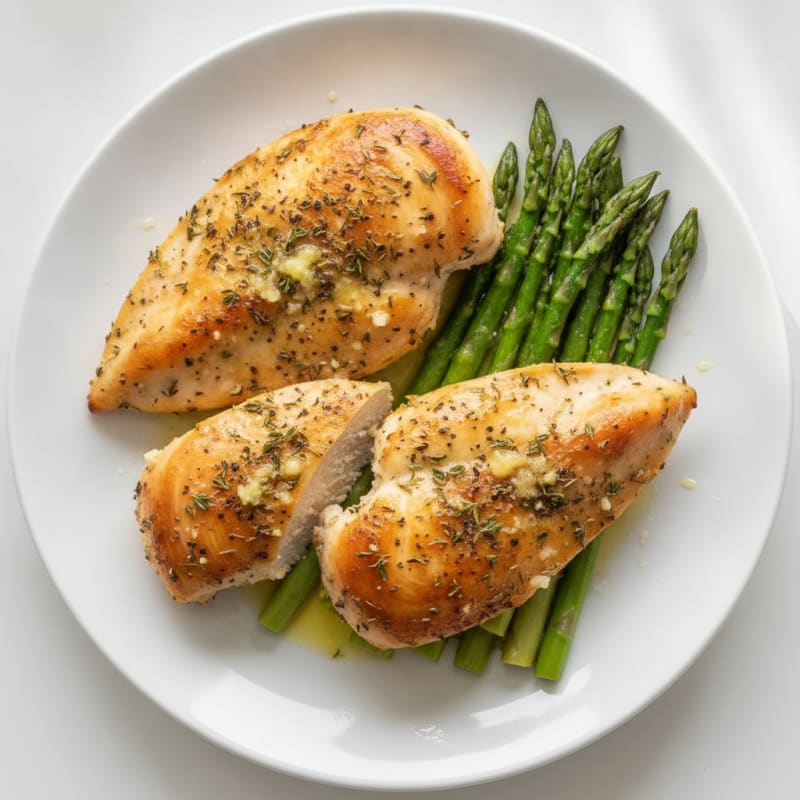 Herb-Roasted Chicken and Asparagus