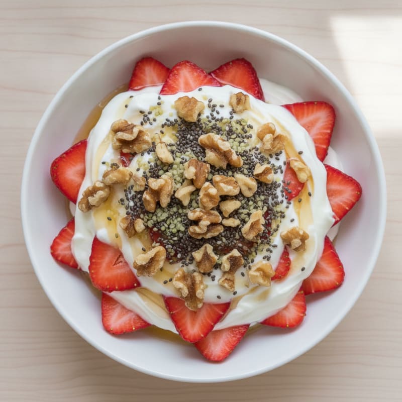 Strawberry Greek Yogurt Protein Parfait