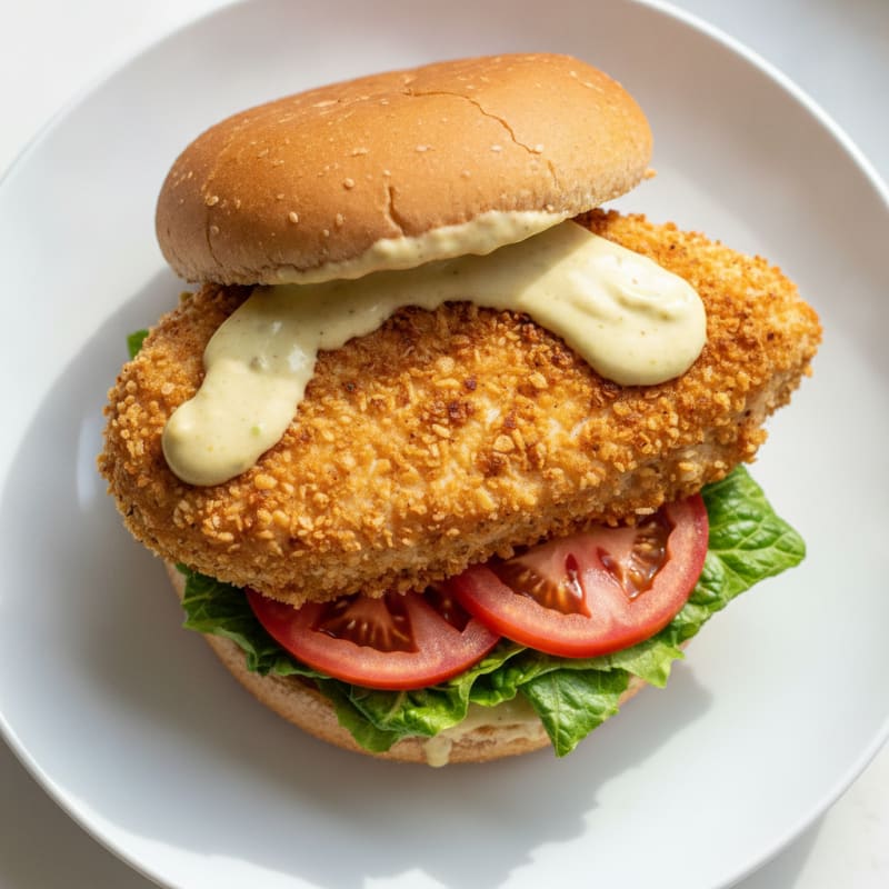 Crispy Golden Chicken Burger