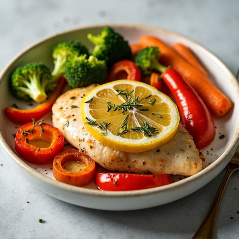 Sheet Pan Lemon Herb Chicken and Roasted Vegetables