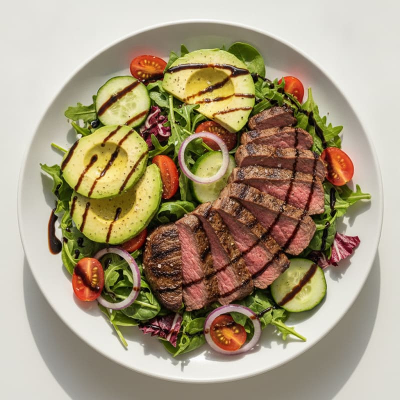 Grilled Steak Salad with Balsamic Vinaigrette